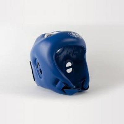 casque-competition bleu -vinyl-mousse-injectee